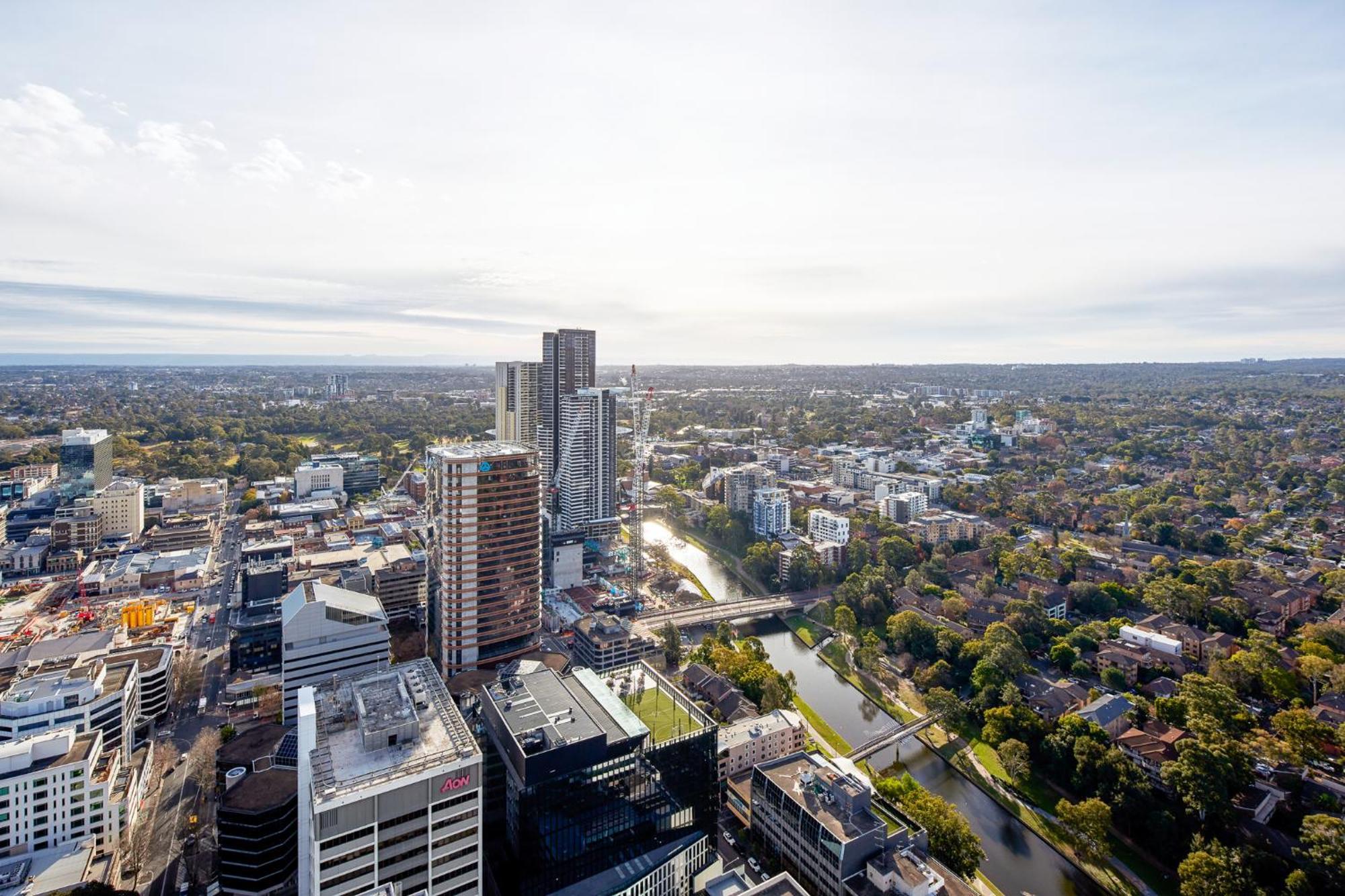 Meriton Suites George Street, Parramatta ซิดนีย์ ภายนอก รูปภาพ